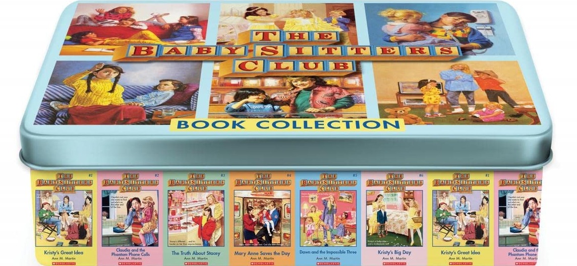 stock image of The Baby-Sitters Club Retro Book Set tin and contents