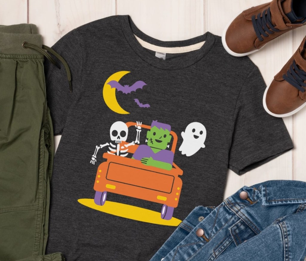 Toddler And Youth Spooky Halloween Tee