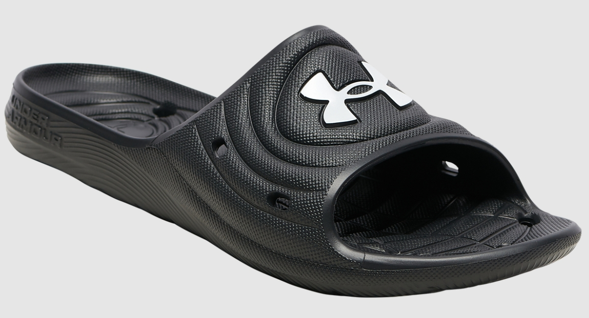 under armour slides grey