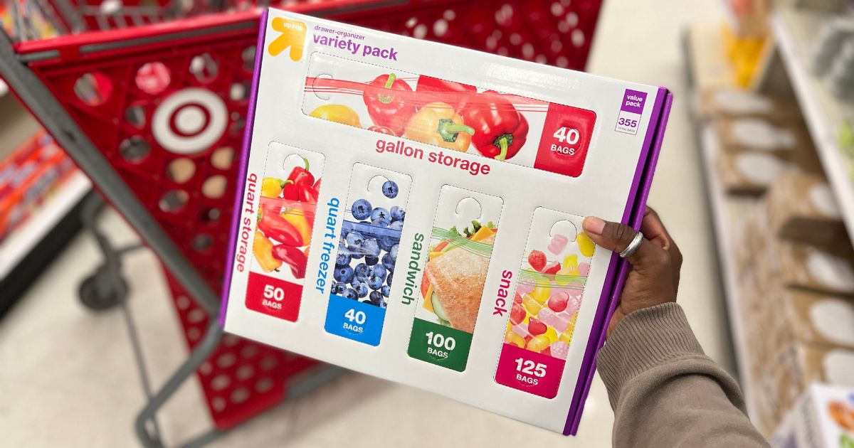 GO! Up & Up Food Storage Bags Variety Pack Just $11 on Target.com (Includes  355 Bags!)