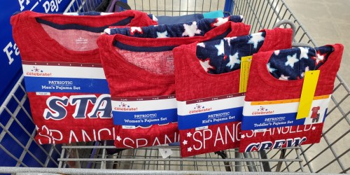 4th of July Matching Family Holiday Pajamas from $8.98 at Walmart (In-Store & Online)