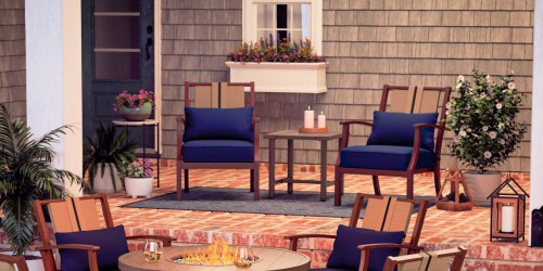 50% Off Lowe’s Patio Furniture | 3-Piece Conversation Set w/ Cushions Only $398 Shipped
