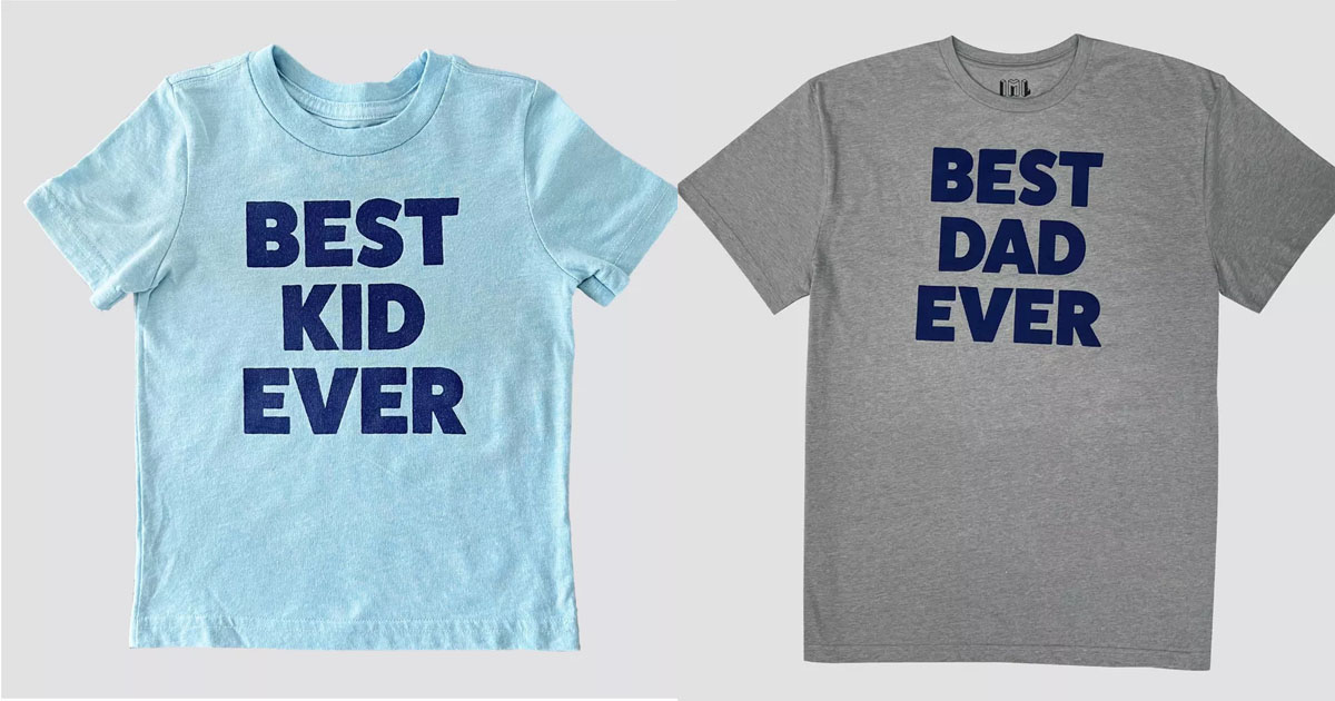 best kid and dad ever shirts