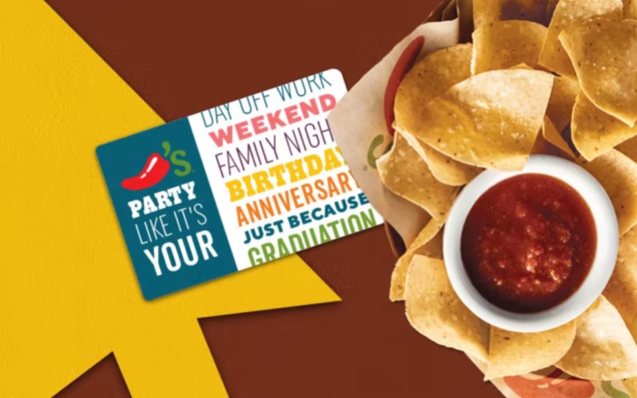 a chilis gift card ilke this is one graduation gift idea of free things for graduating high school seniors and college graduates