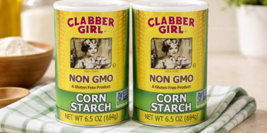 Clabber Girl Corn Starch 6.5oz Canister 2-Pack Just $2.91 Shipped on Amazon