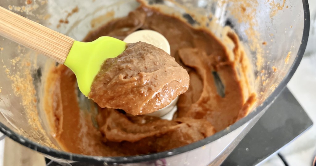 cookie butter in a food processor