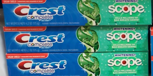 Crest Complete Whitening Toothpaste 3-Pack Only $4.92 Shipped on Amazon