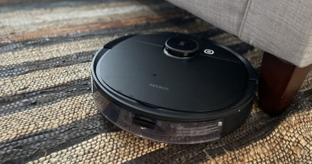 robot vac on carpet