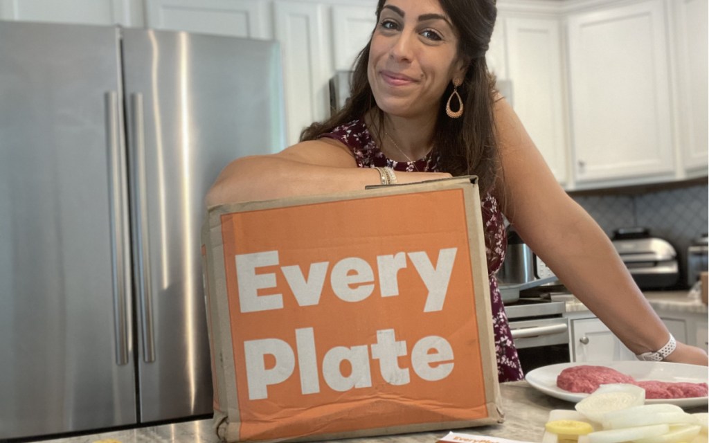 woman with everyplate box