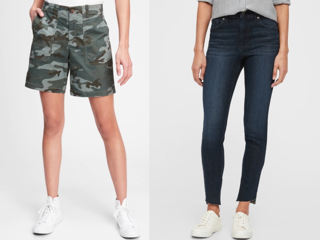 gap women's shorts and jeans