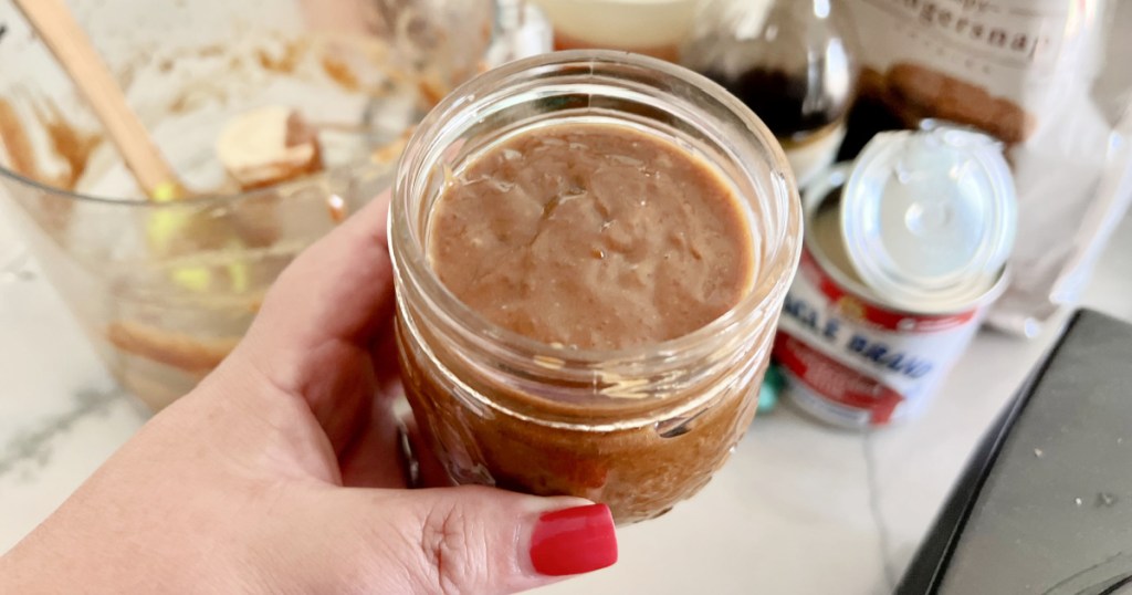 jar with cookie butter