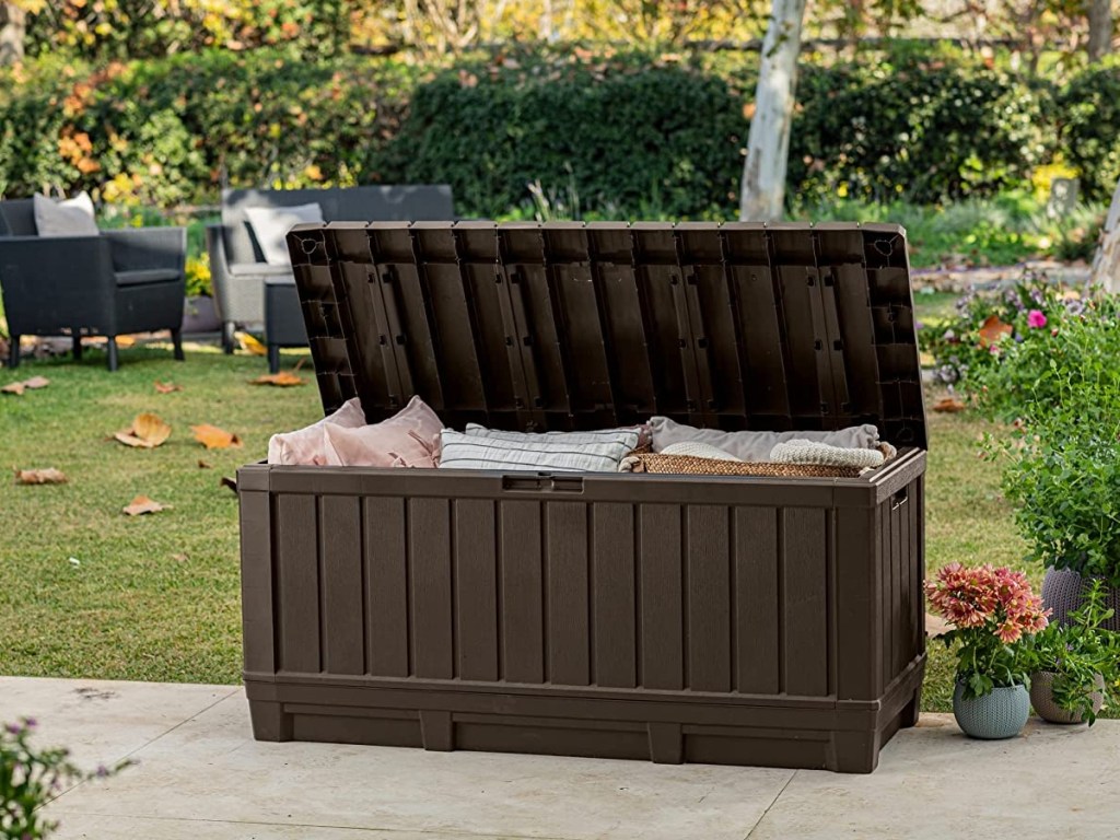 open outdoor storage box