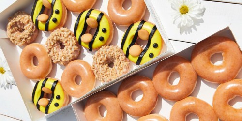 Buy One Krispy Kreme Dozen, Get One for $1 (+ New Honey & Bee Doughnuts)