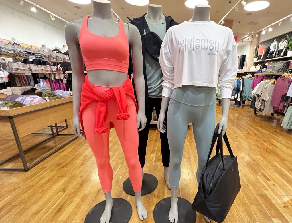 lululemon mannequins in store