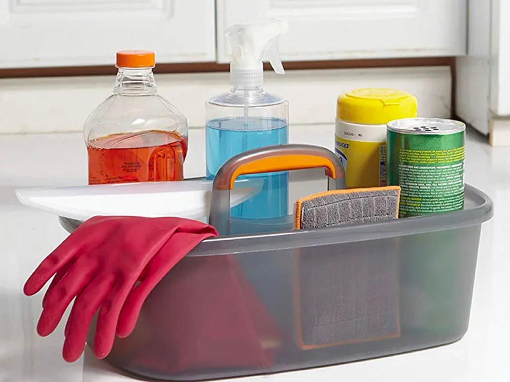 Plastic Multipurpose Caddy Organizer Only $9.99 Shipped on  (Holds  All of Your Cleaning Supplies)