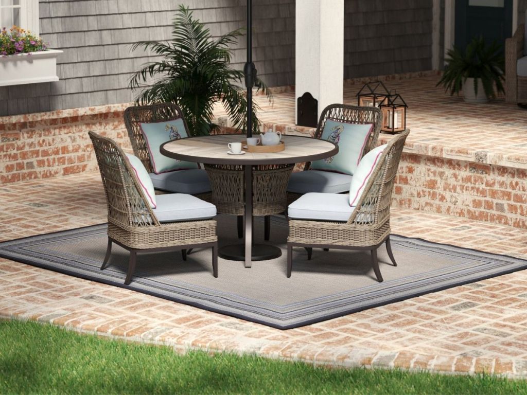 patio furniture outdoors