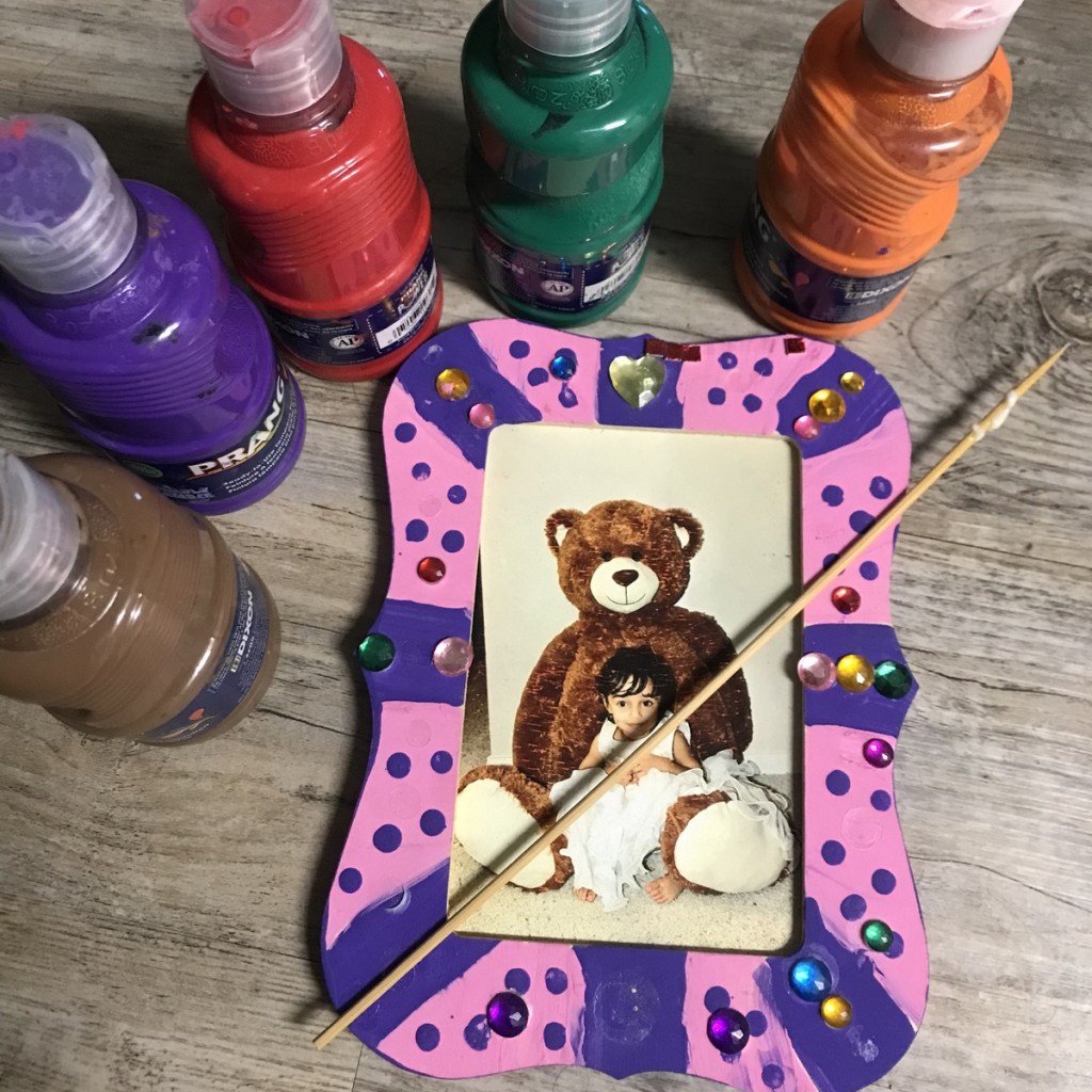 painted wood picture frame