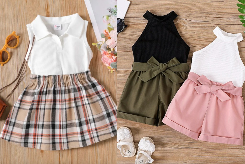 two toddler dress outfits