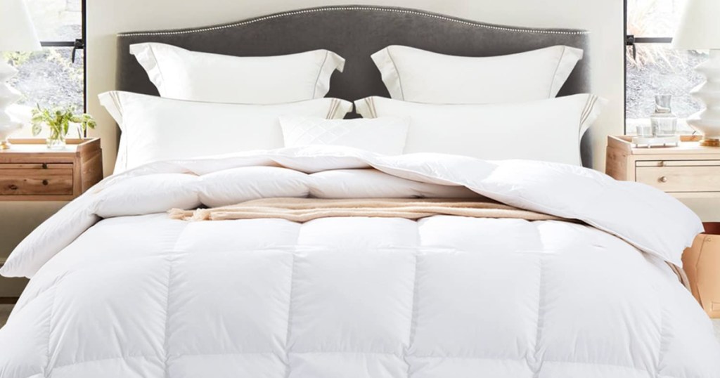 white pinzon comforter duvet insert