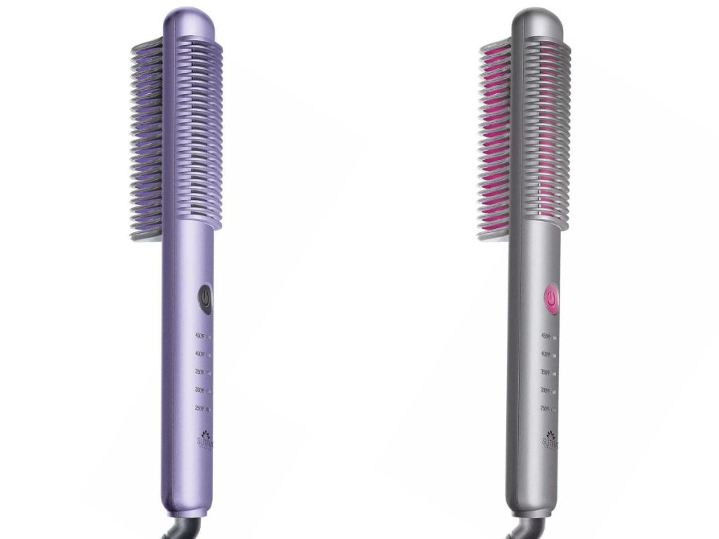 purple and pink ez brushes