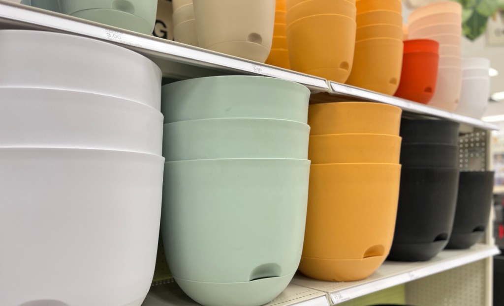 selection of self-watering planters at target