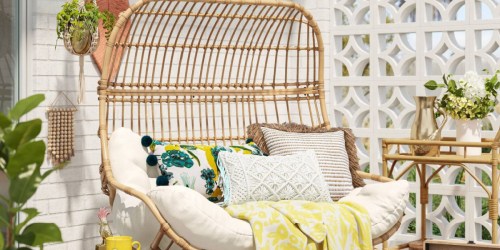 40% Off Target Patio Furniture | Wicker & Metal Patio Egg Chair Just $330 Shipped