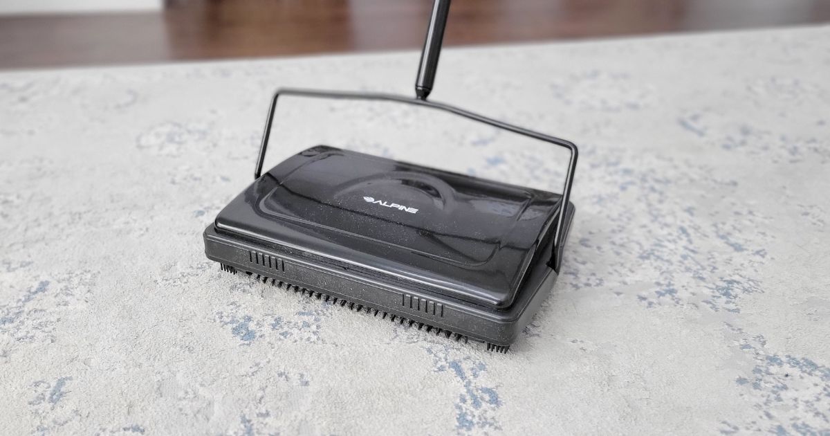Manual Carpet Sweeper Only 20 Shipped on Amazon Great for Rugs