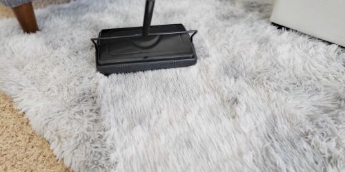 Manual Carpet Sweeper Only $20 on Amazon | Great for Quick Cleanups – No Electricity Needed!