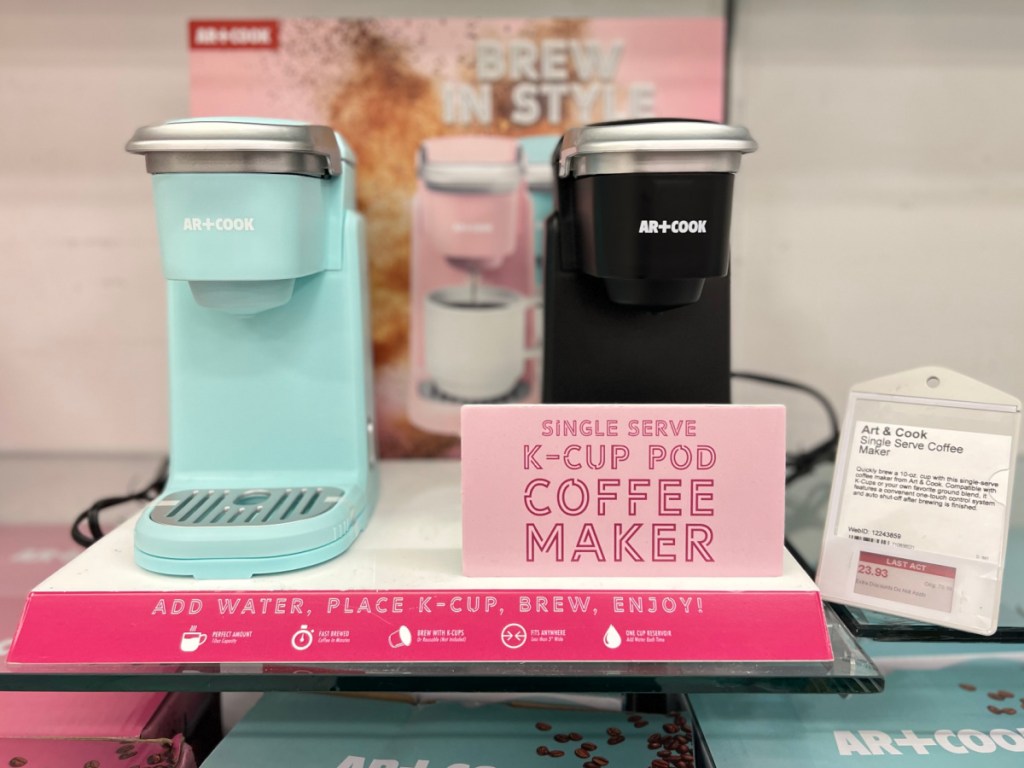 Art & Cook Single Serve Coffee Maker - Pink
