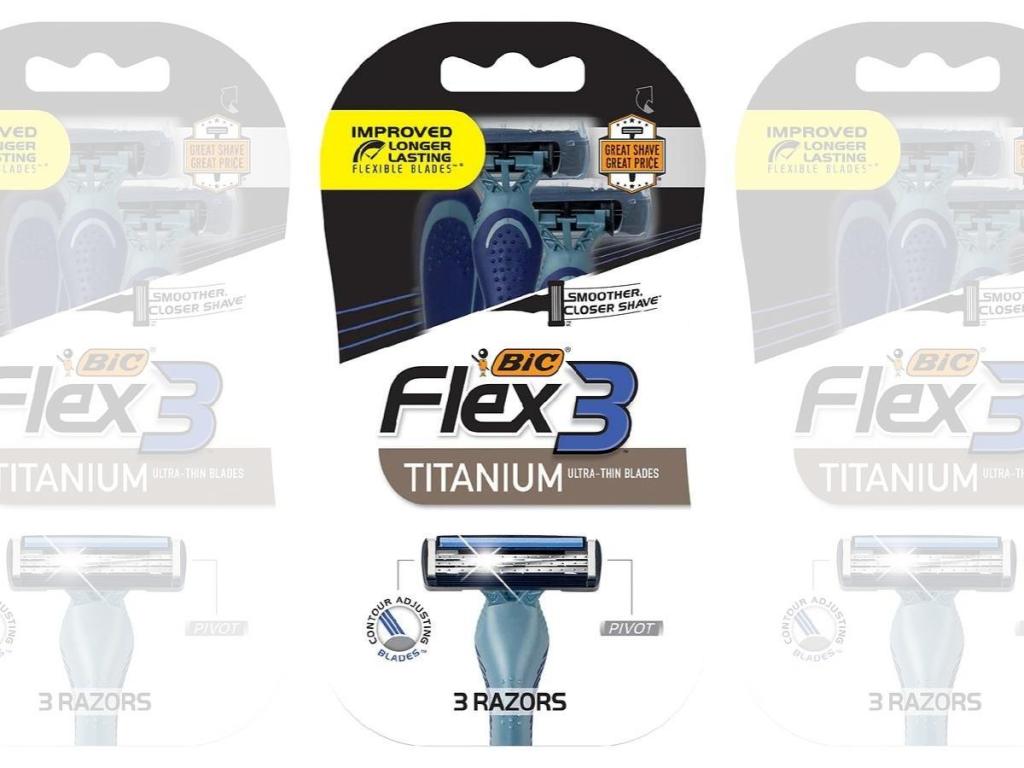 BIC Flex3 Titanium Razor 3-Pack