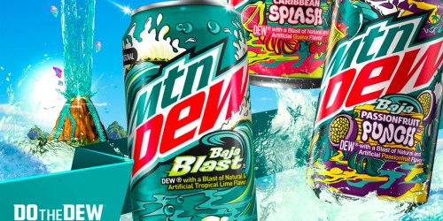 MTN DEW Baja Blast 18-Count Variety Pack Only $15.99 on Amazon (Includes 3 Flavors!)