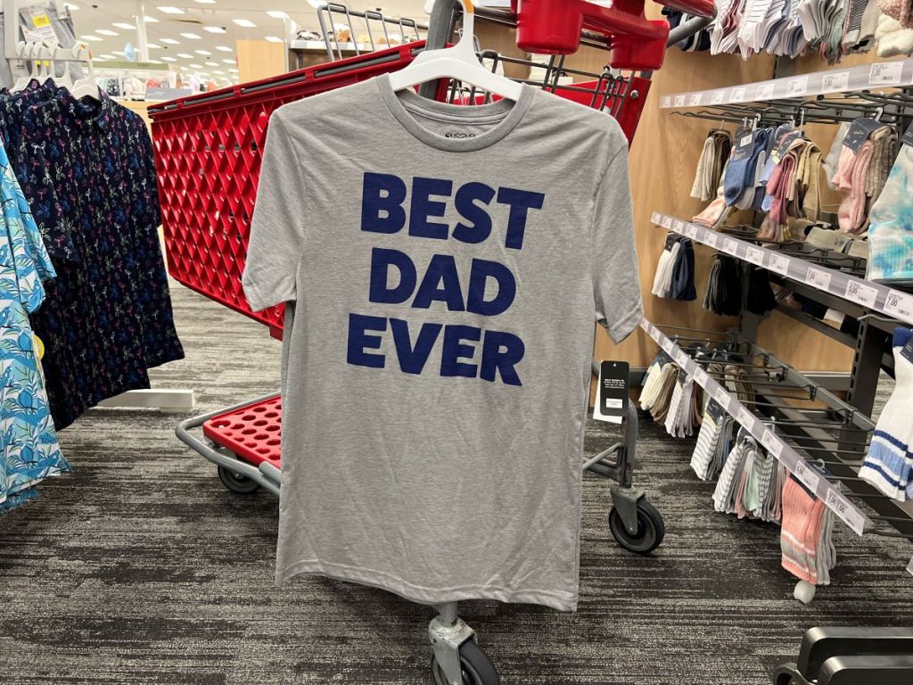 Shirt that says best dad ever