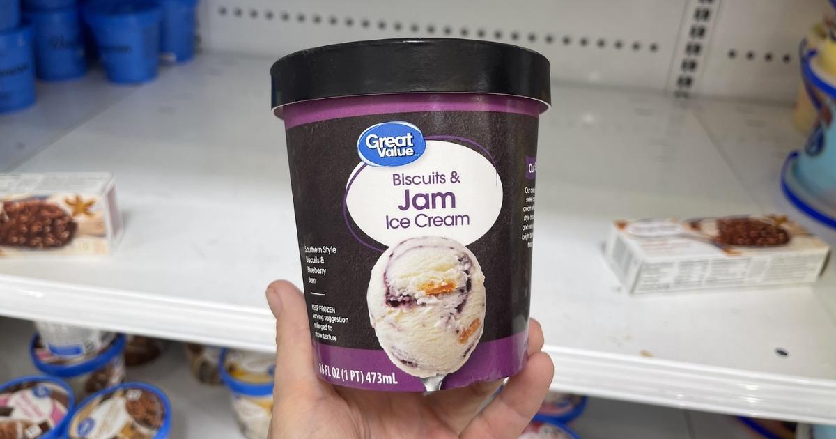NEW Biscuits & Jam Ice Cream Pint Available at Walmart