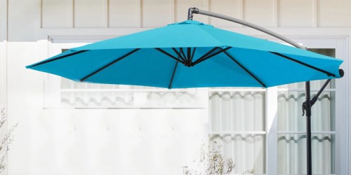 Water & UV-Resistant 10′ Hanging Patio Umbrella Only $69 Shipped | 10 Color Options!