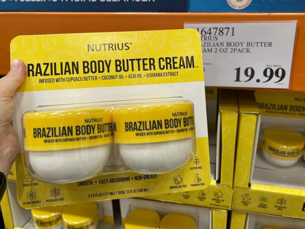best things to buy at Costco Nutrius Brazilian Body Butter Cream 2-Pack