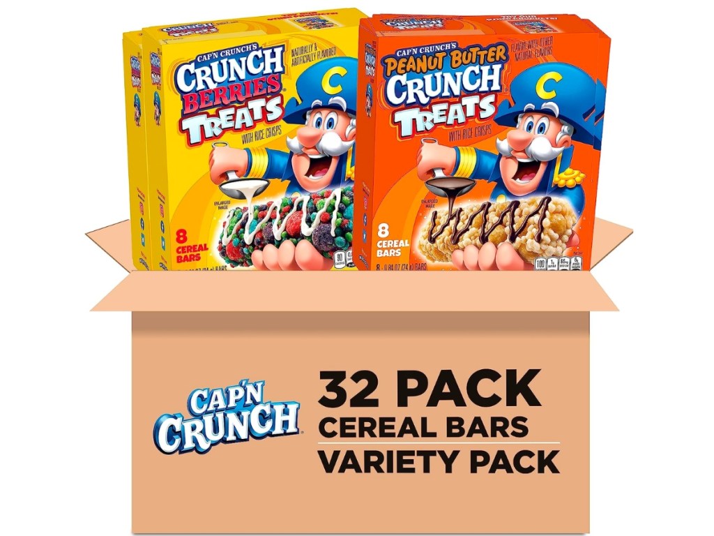 Cap'n Crunch Treat Bar 2-Flavor Variety Pack 32-Count
