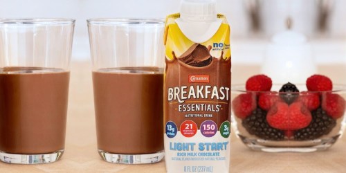 Carnation Breakfast Essentials Chocolate Drinks 24-Count Only $16 Shipped on Amazon