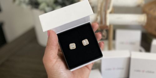 Cate & Chloe Halo Stud Earrings Only $16.80 Shipped (Regularly $150)