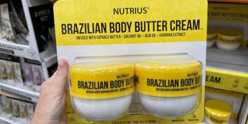 Brazilian Body Butter Cream 2-Pack Only $9.99 at Costco |  Great Dupe for Sol de Janeiro Brazilian Bum Bum Cream