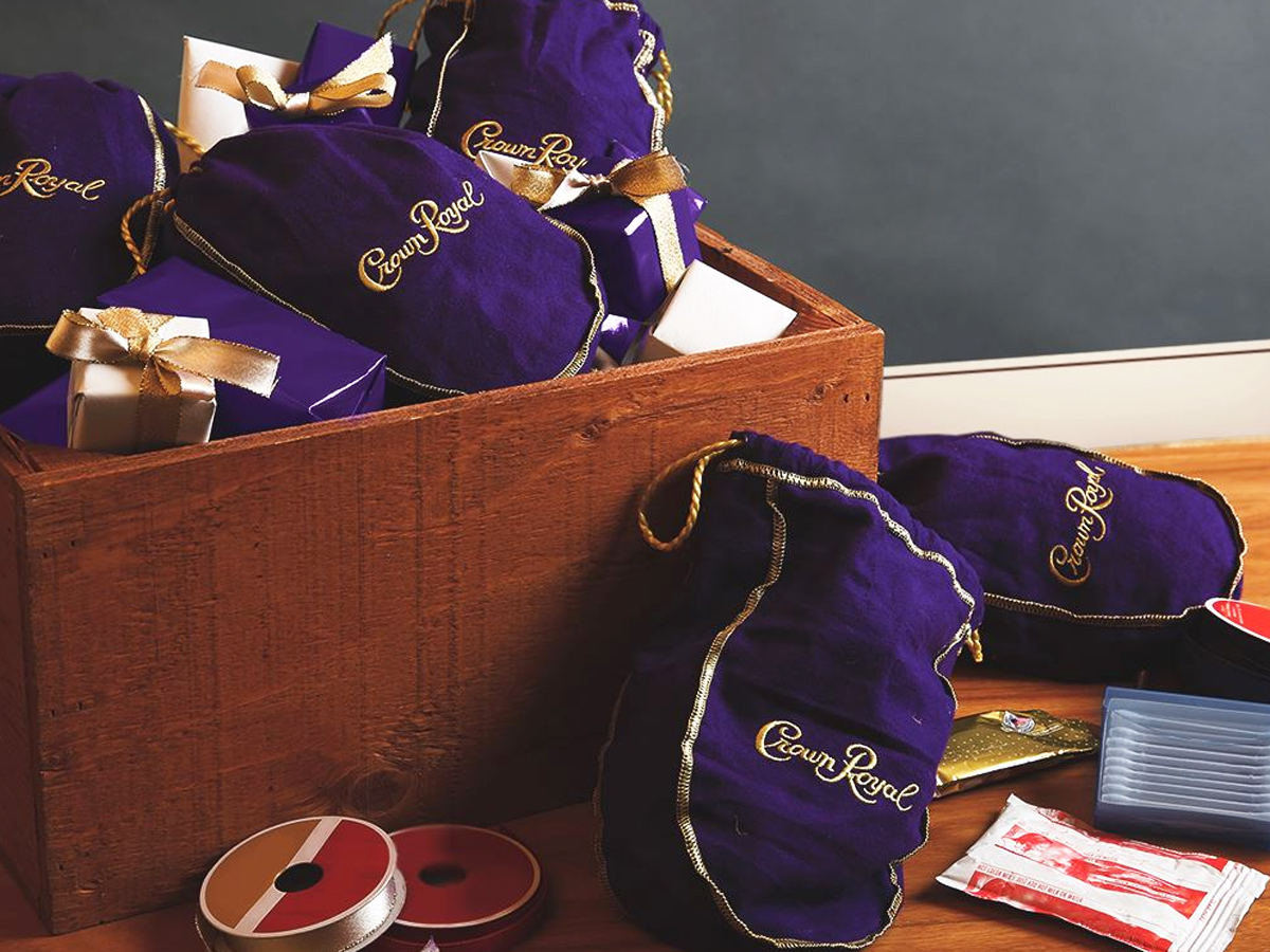 pile of crown royal care packages