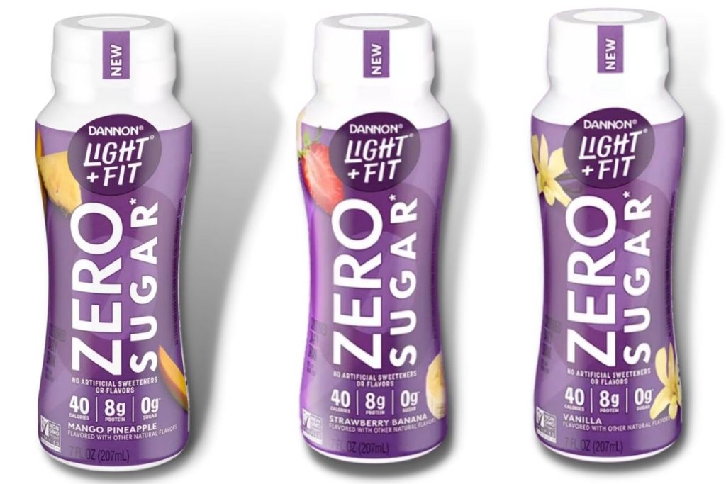 Dannon Light and Fit Zero Sugar Yogurt Drinks all 3 Flavors