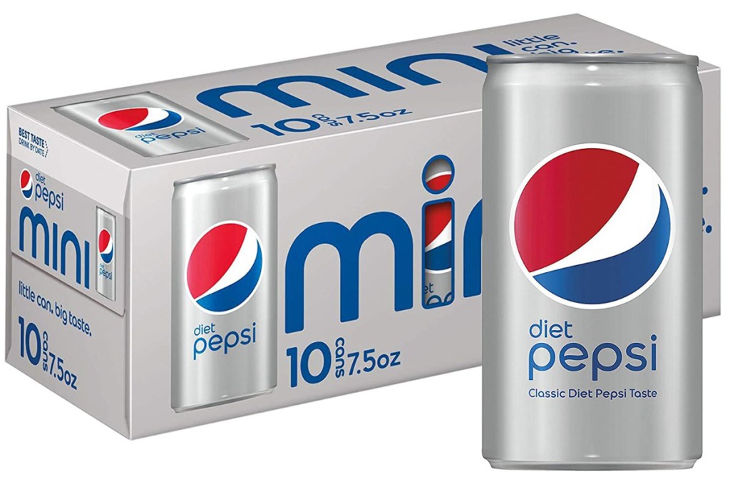 Diet Pepsi Mini Cans 7.5oz 10 Pack