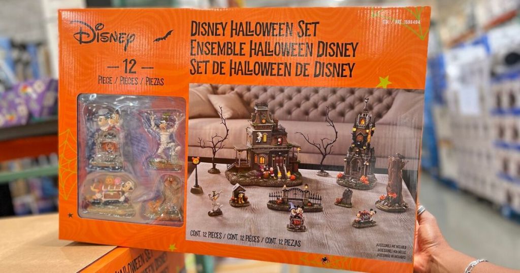 Handcrafted Disney 12Piece Halloween Village Set Only 99.99 at Costco