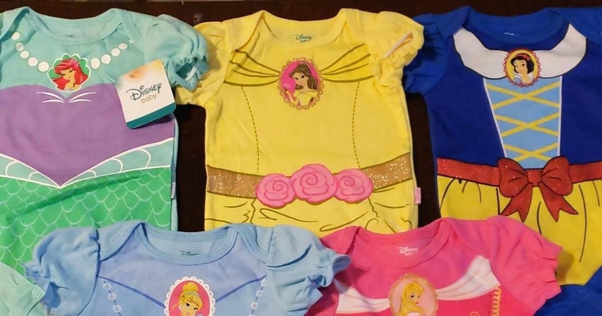 Disney Princess onesie Bodysuits 5-Pack