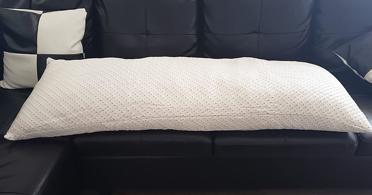elemuse body pillow on bed