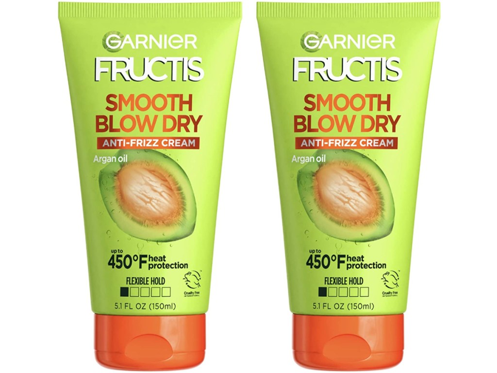 Garnier Hair Care Fructis Style Smooth Blow Dry Anti-Frizz Cream 2-Count