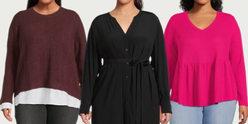 HOT Savings on Walmart Women’s Plus Size Clothes – Most UNDER $10!