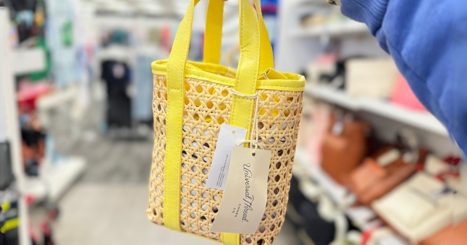 Trendy Caning Mini Tote Handbag Just $20 at Target (Get a Designer Look for $100 Less)