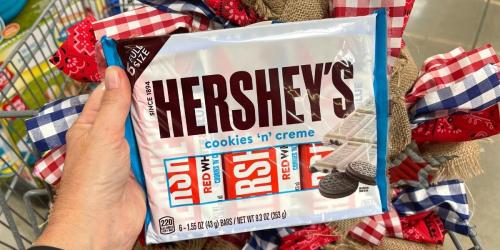 Hershey’s Cookies & Cream Red, White, & Blue Bars Are Back | Great for 4th of July S’Mores!