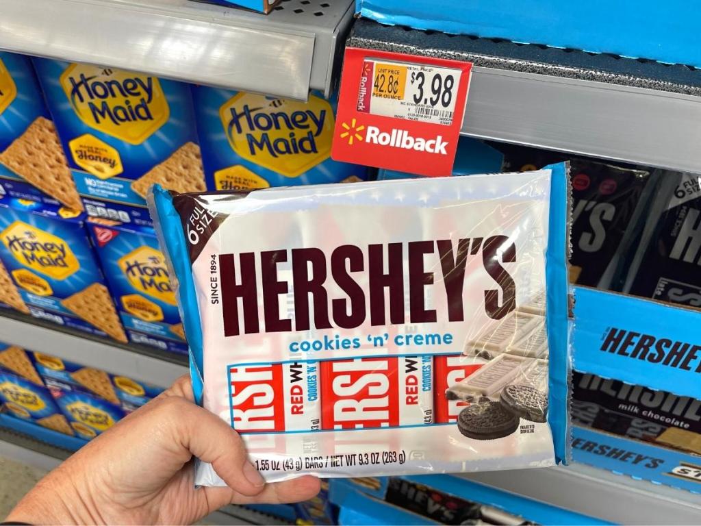Hershey's Red, White, & Blue Cookies 'N' Creme Candy Bars 6-Packs
